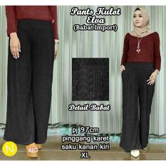 N 7389 PANTS KULOT ELVA CELANA WANITA DEWASA MURAH MODIS TERBARU KEKINIAN GROSIR TANAH ABANG