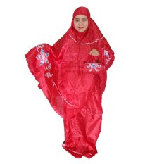 Nabawi Mukena Parasit Pita Lukis Jumbo - Merah