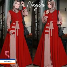 Nagita Maxi Dress Gamis Wanita Trendy