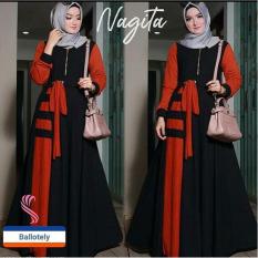 Nagita Maxi Dress Gamis Wanita Trendy