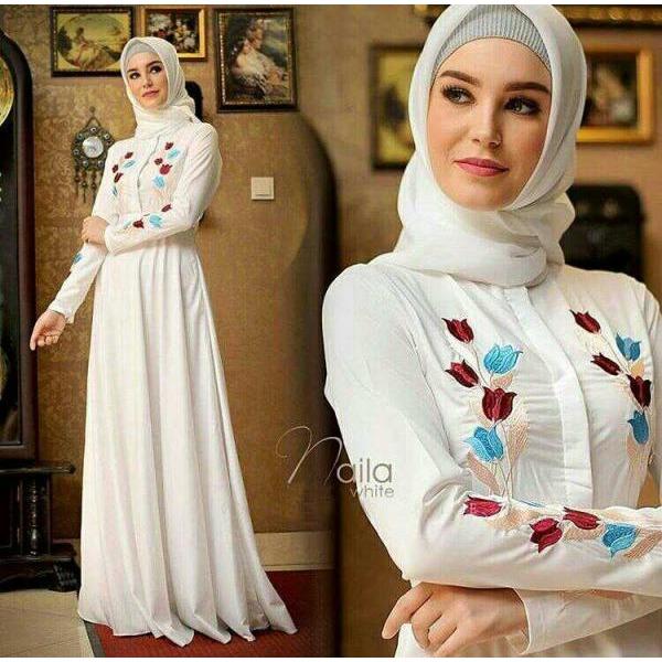 NAILA MAXI - BUSANA MUSLIM MURAH FASHION WANITA TERBARU BAJU PESTA GROSIR BALOTELLY [4 WARNA]