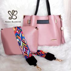 Nana Blanche Claribel Tas 2in1 Sandang dan Selempang - Pink