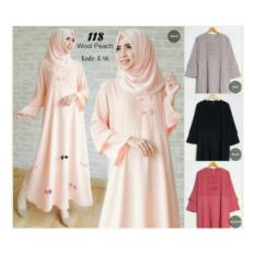 NANDA BAJU MUSLIM MAXI DRESS GAMIS ABAYA KAFTAN SYARI JUMBO BIG SIZE