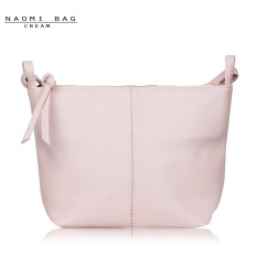 Naomi PU Leather Crossbody Bag Free Mini Pouch / Tas Selempang Wanita - Cream