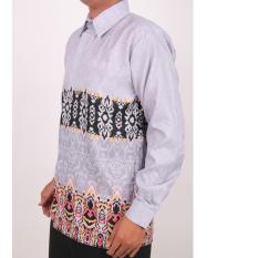 Naradha - Kemeja Silky Dayak Warna Abu-Abu