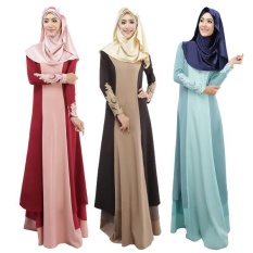 Tren Nasional Abaya Malaysia Indonesia Turki Djellaba Arab Garmen Pakaian Islami Pakaian Dubai Kaftan Muslim Wanita Gaun Panjang-Internasional