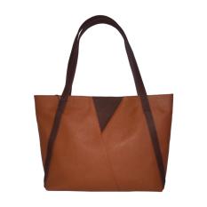 Nava Tote Bag Triangle Top - Coklat Muda