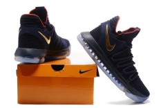 NBA OFFICIAL Basketball ShoesGSW #35 Kevin Durant The 2017 NBA World Champions Sneakers Men's Elite Black Zoom_KD10 EP(40-45) - intl