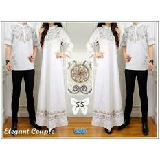 NCR-Baju Couple Muslim-Couple Elegant Putih