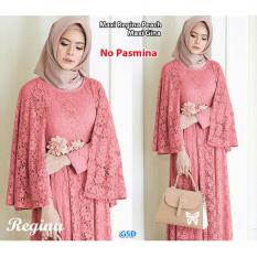 NCR - Gamis Brukat / Maxi Gina Peach