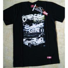Nevalium T-shirt Kaos Distro Hitam Motif Mobil Antik
