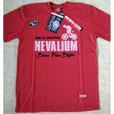 Nevalium T-shirt Kaos Distro Merah Ukuran L