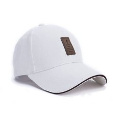 Baru 2017 Unisex Fashion Topi Baseball Cap Snapback Tulang Padat For Pria (putih)