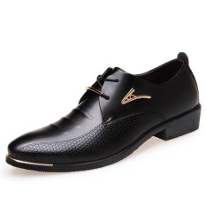 Baru dan Fashion Pria Kulit Sepatu Kerja Sepatu Bisnis Sepatu Sepatu Pernikahan Sepatu Pria-Intl