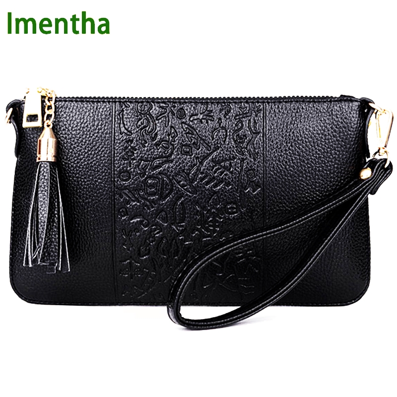 Baru Hitam Wanita Clutch Tas Kasual Clutch Dompet dan Tas Tangan Malam Clutch Tas Wanita Kulit Tas Jinjing Wanita Tas Tangan- internasional