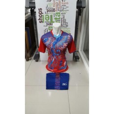 New Coming-Kostum Kaos Sepakbola Futsal Volly Takraw Bahan PE Motif Printing M L XL Plus Celana Pendek 23.22