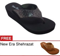 New Era CSA Shehrazat Hitam + Gratis Sandal