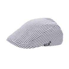 Baru Modis Anak Anak Laki-laki Perempuan Lurik Beret Tutup Cabbie Casquette Datar Puncak Topi-Internasional