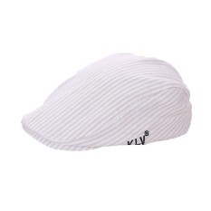 Baru Modis Anak Anak Laki-laki Perempuan Lurik Beret Tutup Cabbie Casquette Datar Puncak Topi-Internasional