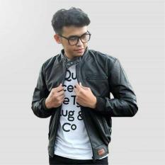 NEW Jaket Kulit Exclusive Jaket Motor Trendy - fullblack LM506
