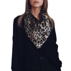 Baru Ladies Womens Scarf Syal Hangat Bulu Faux Selendang Musim Dingin Parka Bungkus Kerah-Intl