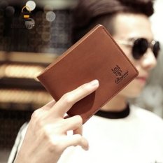 Baru Dompet Pria Pendek Dompet Vertikal Siswa Coupon Booklet Male Horizontal Tipis Sederhana Dompet Cool-Grey Horizontal-Intl (...)