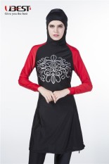 Baru Muslim Wanita Muda Muslim Baju Renang Pantai Mandi Setelan Muslimah Baju Renang Islami Berenang Berselancar Pakaian Burkini-Internasional