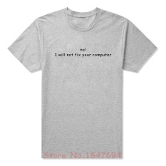 Baru Pemrogram Kode Hit Compile 1 Kesalahan Komputer T Shirt Pria Lucu Tshirt Pria Lengan Pendek Camisetas 001 (grey) -Intl