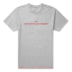 Baru Pemrogram Kode Hit Compile 1 Kesalahan Komputer T Shirt Pria Lucu Tshirt Pria Lengan Pendek Camisetas 002 (grey) -Intl