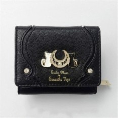 New Samantha Vega Sailor Moon 20Th Anniversary Luna Cat Coin Bagpurse Wallet - Black Color - intl