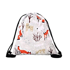 Gaya Baru 3D Cetakan Digital Pocket Bag Snow Fox FOX WINTERr 2017 Daftar Baru-Intl