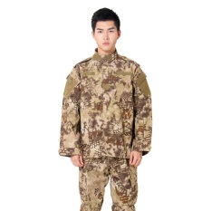 Gaya Baru Seragam Militer Tentara Setelan Taktis Peralatan Bdu Gurun Topi Tempur Kamuflase Airsoft CS Seragam Berburu Pakaian Set Jaket Celana (Nomad)-Intl