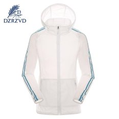 Gaya Baru Wanita Jual Panas Breathable Waterproof Tahan Sinar Matahari Outdoor Sport Windbreaker & Jacket-Putih-Intl