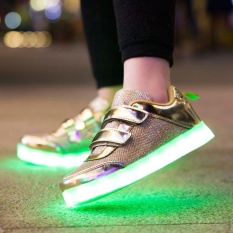 Gaya Baru Satu Jenis Sepatu Delapan Warna Pria dan Wanita Anak-anak Sepatu DIPIMPIN LAMPU Sepatu Bercahaya Sepatu-Intl