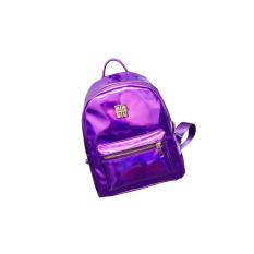 Gaya Baru Fashion Wanita Melihat Hologram Laser NewGirl PVC Tas Ransel Sekolah Ungu-Internasional