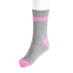 New Stylish Unisex Berpola Kata-kata Berbahasa Inggris Kasual Dewasa Katun Hangat Lembut Tabung Socks (#2 Pink)-Intl