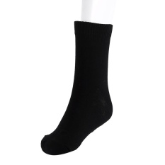 New Stylish English Words Pattern Unisex Adult Casual Cotton Warm Soft Tube Socks (4# Black) - intl