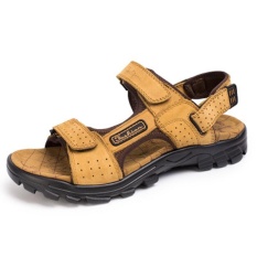Baru Musim Panas Asli Leahther Olahraga Sandal Sandal Pria Olahraga Pantai dan Rekreasi Sepatu Pria Sepatu Roman Youth Korea Sandal- Gaya 4 (seperti Gambar Utama Yang Ditunjukkan) -Intl