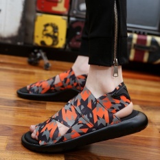 Laki-laki Baru Musim Panas Sandal Olahraga Pantai dan Rekreasi Sepatu Pria Sepatu Roman Youth Korea Sandal-Intl