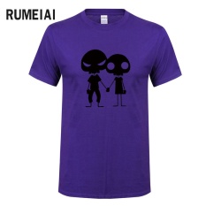 Baru Musim Panas Tees CrossFit T Shirts Men Kaos Bermerk Atasan Fitness Tees Skull Swag Cotton O Neck Pakaian Lengan Pendek (ungu) -Intl