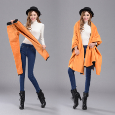 Baru Winter Paragraph Plus Velvet Tipis Kaki Pensil Jeans Wanita Hangat Elastis Pinggang Denim Celana Biru-Intl