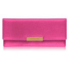 Baru Mode untuk Wanita PU Dompet Kulit Multi Tombol Berwarna Clutch Dompet Panjang Wanita Tas Tas Mawar Red7 #
