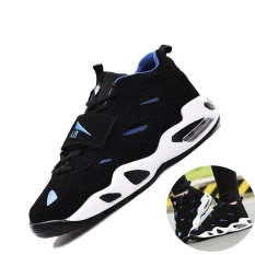 Wanita Baru Sepatu Fashion Sepatu Bola Basket Nyaman Ringan dan Berongga Udara untuk Olahraga Lari (Hitam)-Intl