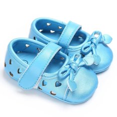 Bayi-18 Bulan Musim Panas Bayi Perempuan Anak Laki-laki Slip-On Lembut Sole Sepatu Cute Casual Boots S1988 Warna Biru-Intl