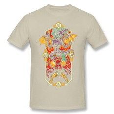 Terbaru Pemakaian Harian Epik Super Metroid Pria Kaos Rock Printer Tees untuk Katun Alami Funky Metroid Beige-Intl