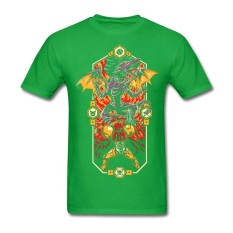 Terbaru Pemakaian Harian Epik Super Metroid Pria Kaos Rock Printer Tees untuk Katun Alami Funky Metroid Hijau-Internasional