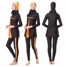 Terbaru Jilbab Abayas Plus Ukuran Muslim Swimwear Sederhana Arab Pakaian untuk Wanita Muslim Penuh Penutup Islam Swimsuit-Intl