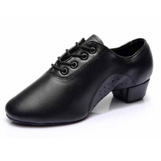 Terbaru Latin Men's Dance Sepatu Modis Modern Ballroom Tango Dance Shoes701 (Hitam)