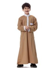 Terbaru Muslim Muda Man National Costume Boys Arab T-shirt Judas Remaja Jubah Gaya Pakaian-Unta-Internasional