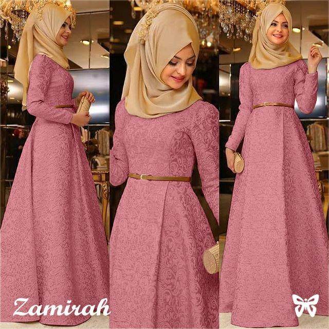 Newone shop Zamirah maxi dress wanita embos gamis syari wanita fashion muslim wanita Newone shop Zamirah maxi dress wanita embos gamis syari wanita fashion muslim wanita